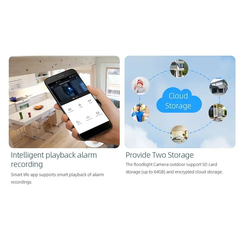 Nuova Telecamera di Sorveglianza Wireless NewABNR 3MP con Batteria da 9000mAh, WiFi, Compatibile con Tuya Smart Home, per Sicurezza Esterna (A)