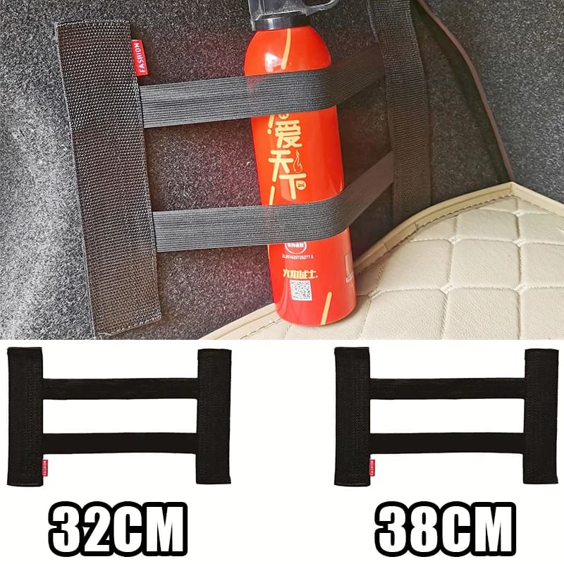 Tasca posteriore per seggiolino auto, cintura di fissaggio elastica per bagagliaio, cinghia fissa, organizer interno, borsa per rete, accessori per bagagliaio per auto