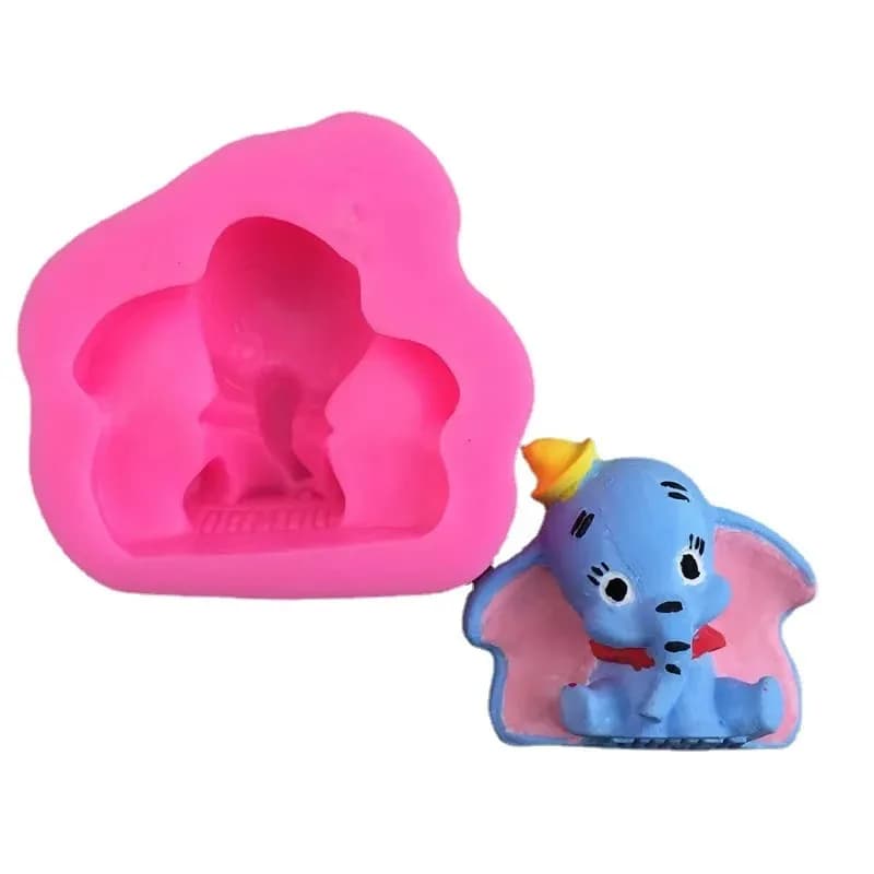 Nuovo Stile Stampo in Silicone a Forma di Orsetto Fragola per Torte, Stampi Fai da Te in Resina Epossidica Dumbo, Stampi per Cera Aromaterapica e Gesso, Strumento per Dolci e Caramelle