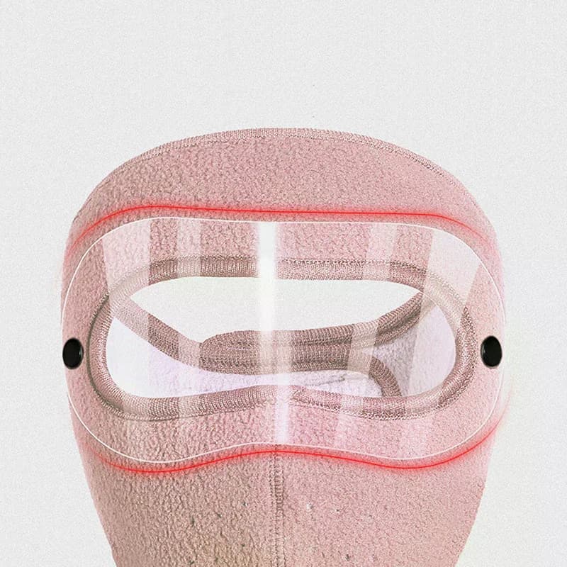 Windproof Full Face Mask Hat Cycling Ski Breathable Masks Eye Shield HD Anti Fog Goggles Winter Warm