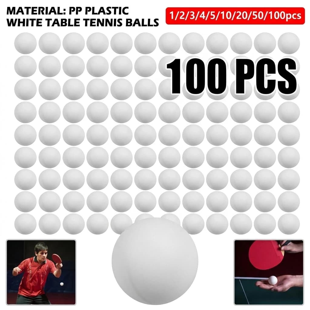 40mm Matte Colored Table Tennis Balls PP Plastic Night Light Training Balls for Children Beer Lotteries Gambling Wholesale