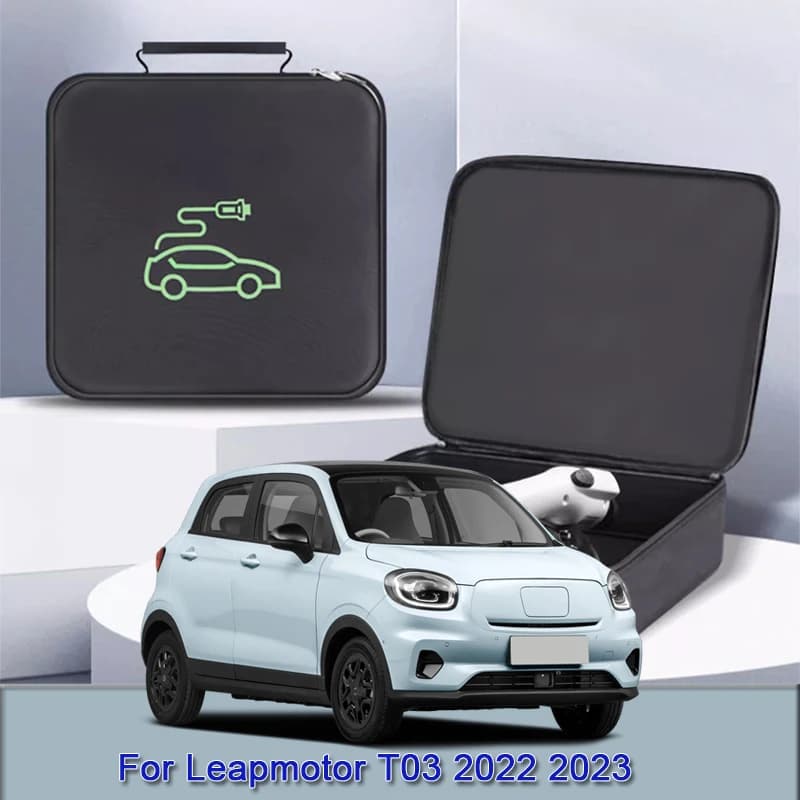 EV Cavo di Ricarica Per Auto Stoccaggio Borsa Per Il Trasporto Caricatore Spine Prese Impermeabile Ritardante di Fuoco Accessorio Per Leapmotor T03 2022-2025