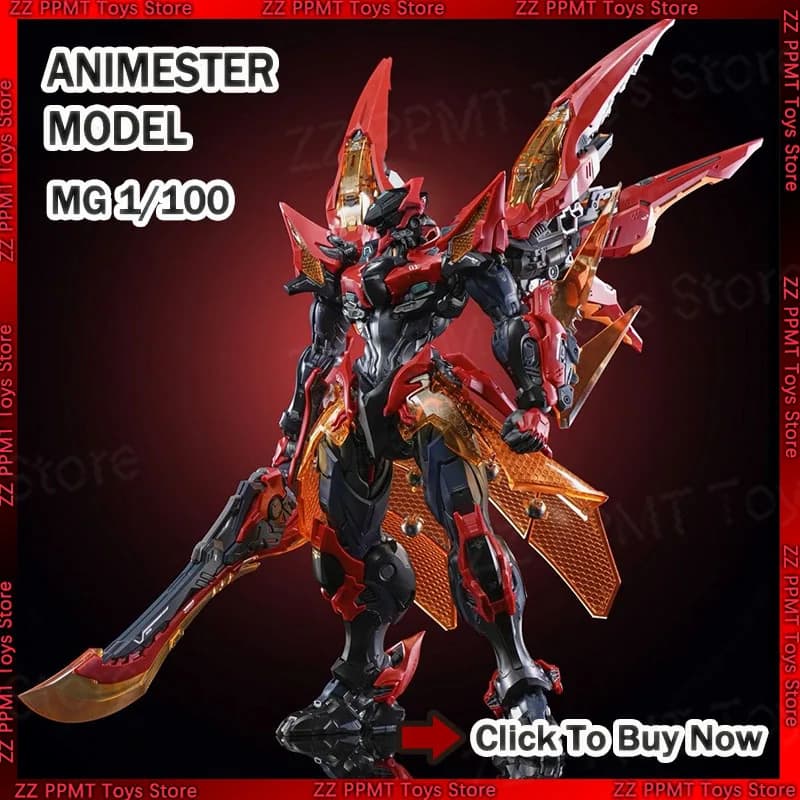 Animester Model MG 1/100 Honor Of Kings Kai Kit di Montaggio Modellino in Plastica con Scheletro, Action Figure Robot, Modellino in Plastica, Regalo Giocattolo