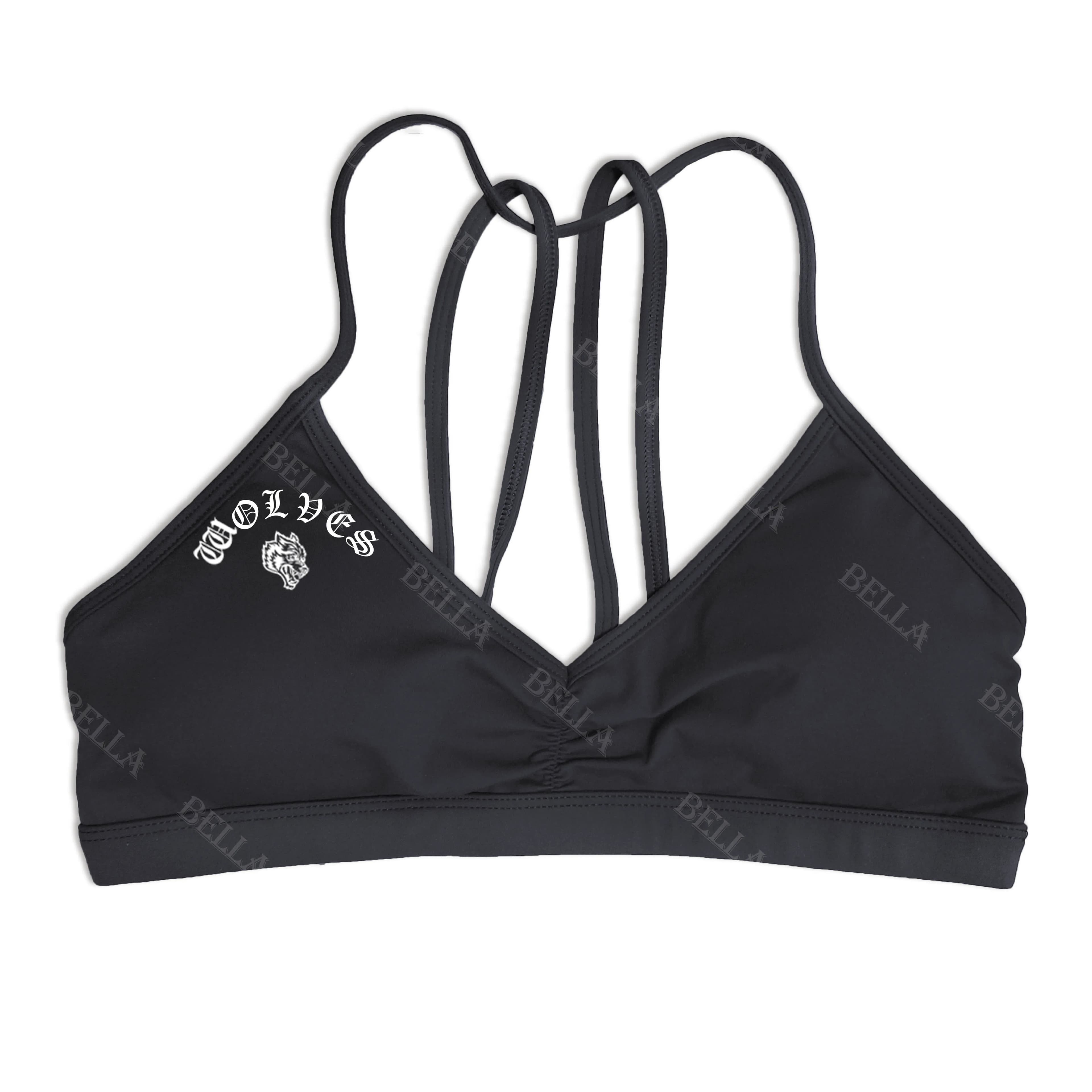 Darc Wolves Reggiseno Donna Sport Palestra Mujer Allenamento Fitness Tracolla rimovibile Abbigliamento sportivo Intimo yoga Top sportivo