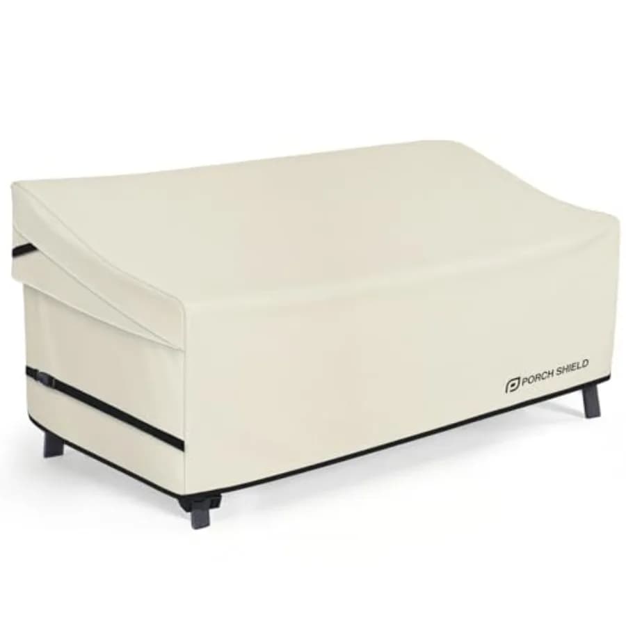 Copertura impermeabile per divano da esterno, copertura per mobili da giardino, 92W x 40D x 35H pollici