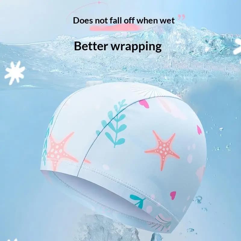 Children Cartoon Swim Cap High Elasticity Waterproof Silicone Hat for Boys Girls Pool Water Sports Sessions