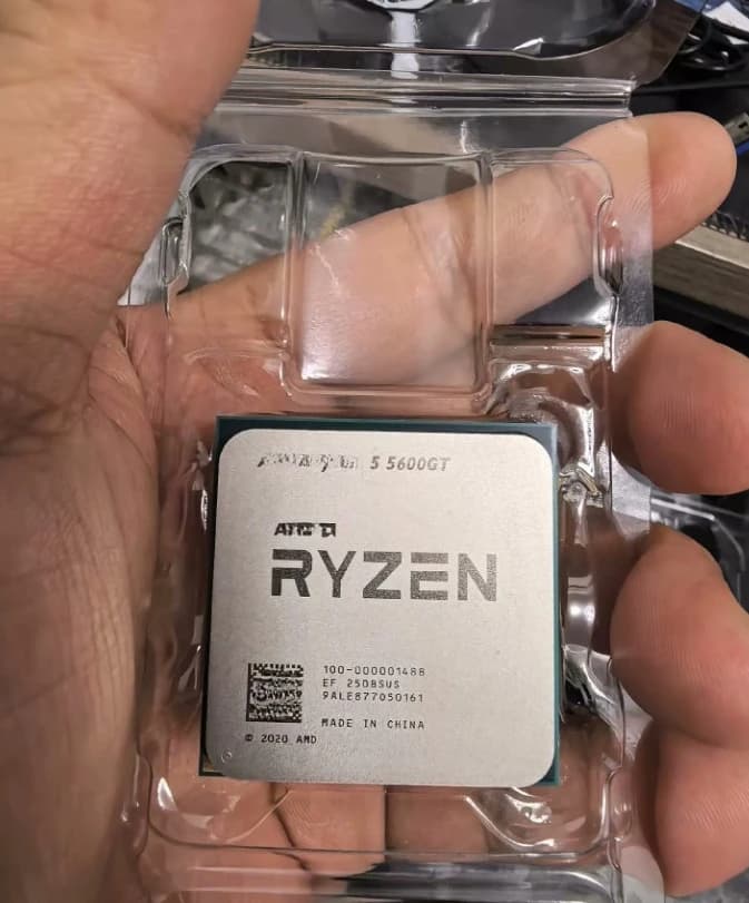 R5 5600GT/5600/5600g 3.6 GHz 6-Core 12 Thread CPU Processor 7NM L3=16M，Slot AM4 Fanless New AMD Ryzen 5 5600GT