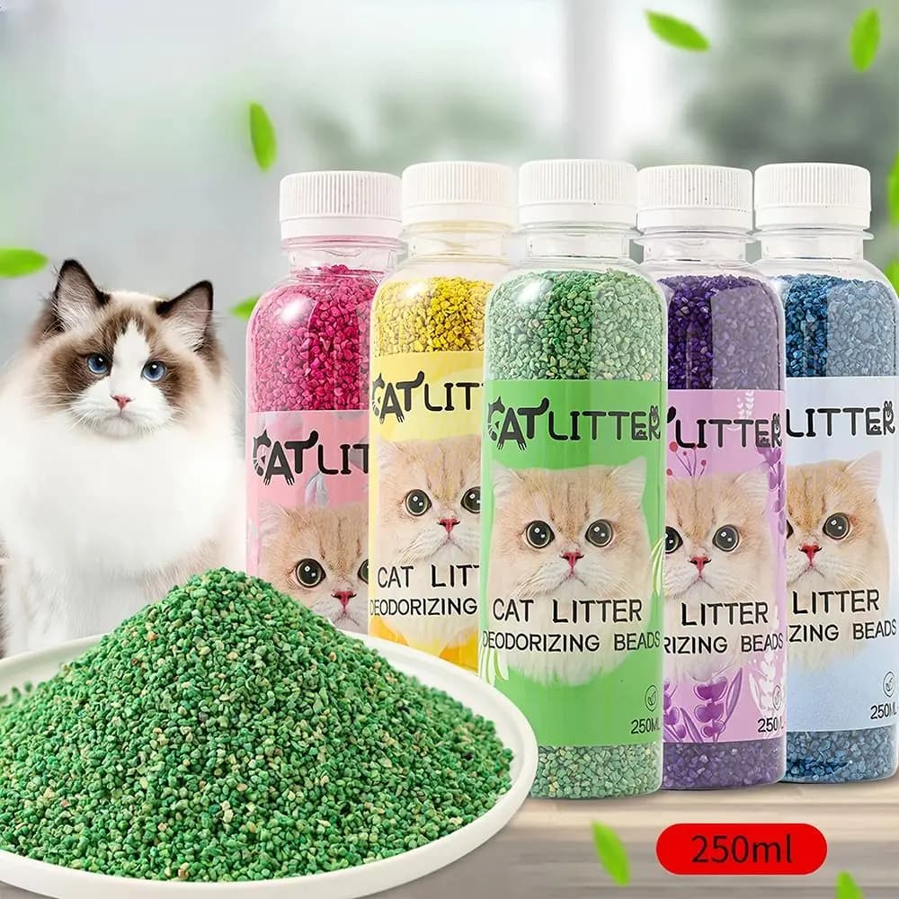 Smell Comfortable Cat Litter Deodorizing Beads Aromatic Pure Natural Kitten Toilet Cleaning Deodorization Cat Odor Removal Beads