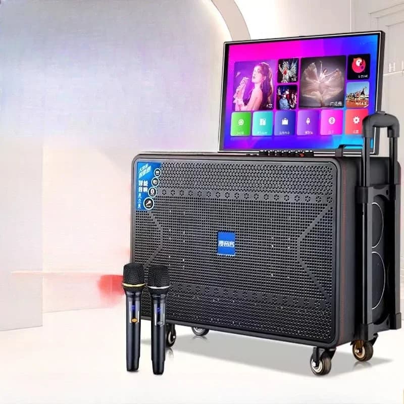 Macchina audio ktv all-in-one per esterni macchina per karaoke domestica audio per danza quadrata con display Altoparlanti Karaoke