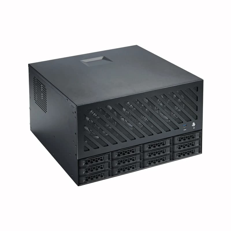12-Disc NAS Chassis, Rack Type, Storage Server, Support 360 Water-cooled ATX Main Board ATX Power Full Height Card Slot, Chassis