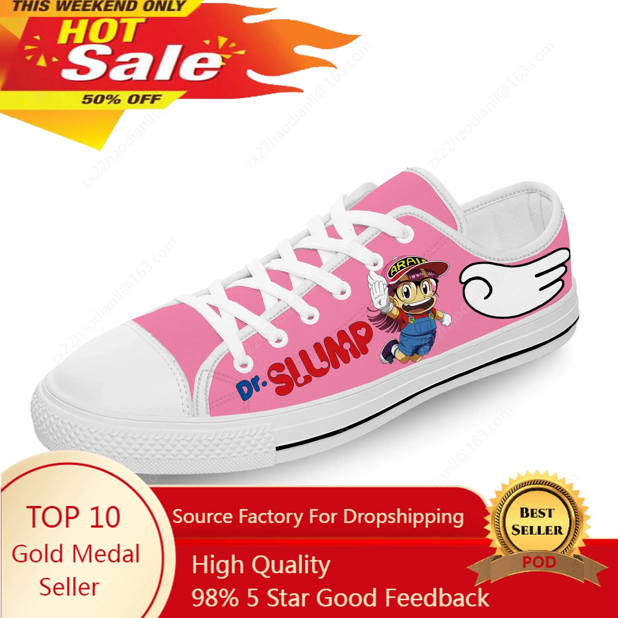 Anime giapponesi Manga Cartoon Arale Dr Slump Sneakers Scarpe Uomo Donna Adolescente Scarpe di stoffa casual Tela Stampa 3D Scarpa cosplay