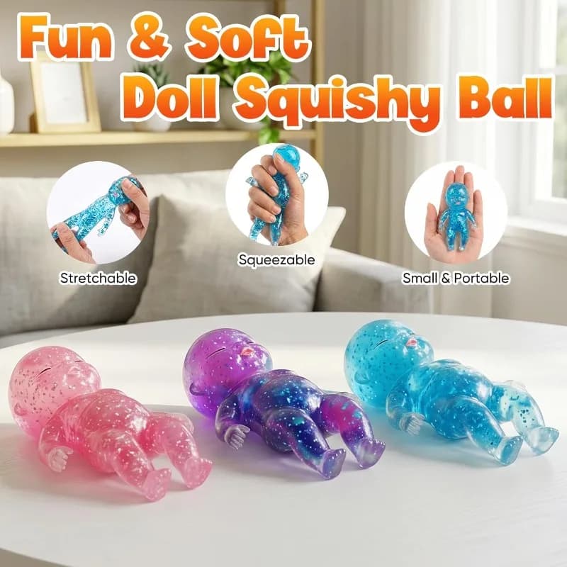 1 Pezzo Sugar Baby Squeeze Toy Smushers Squishy Baby, Pallina Antistress a Lenta Risalita, Giocattolo di Decompressione per Adulti, per Alleviare lo Stress, Decorazione per la Casa