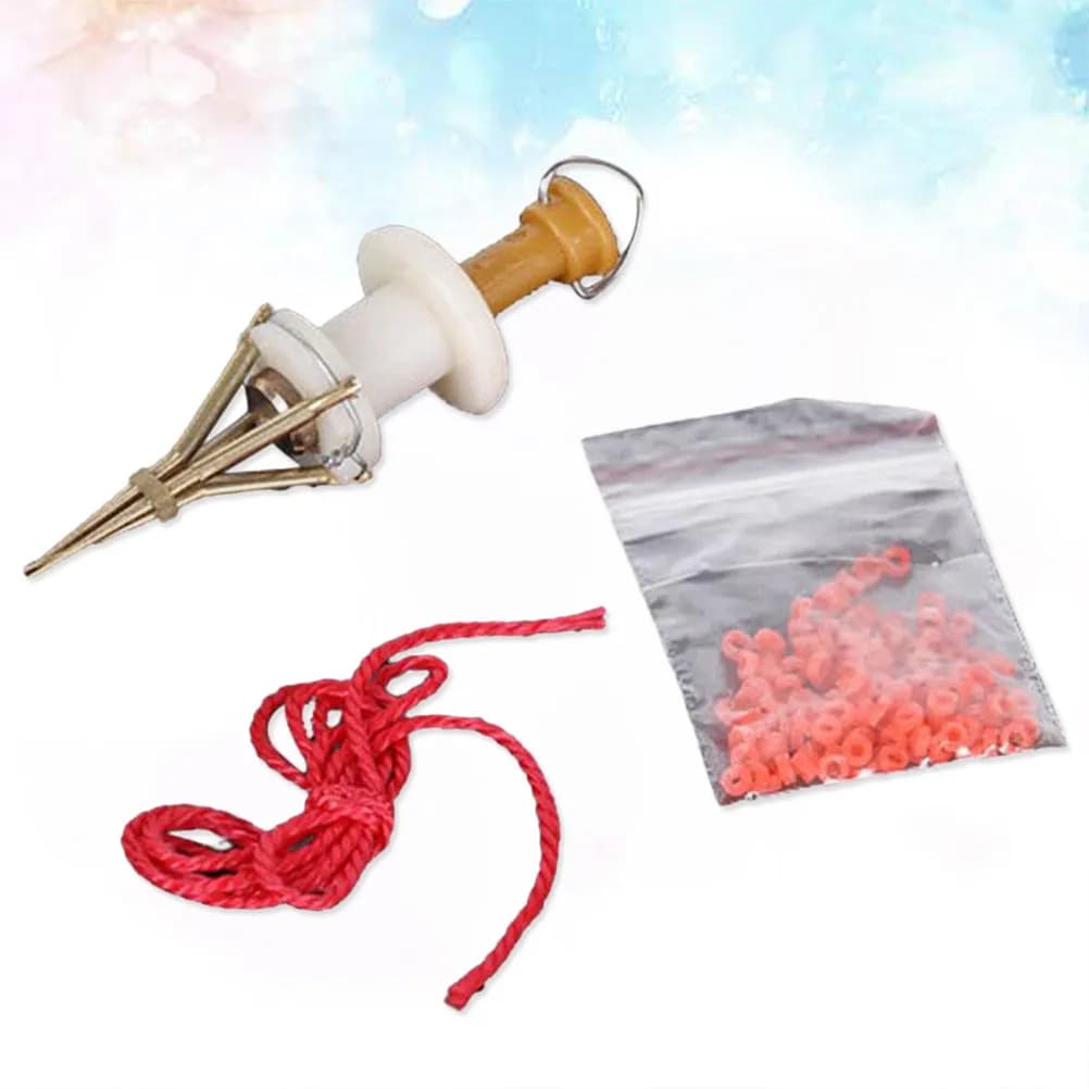 Set di Clip per Esche di Verme Rosso, Colore Casuale, Sicuro e Trasparente, Attrezzatura da Pesca ad Alta Efficienza, Scatola per Conservazione Esche Vive