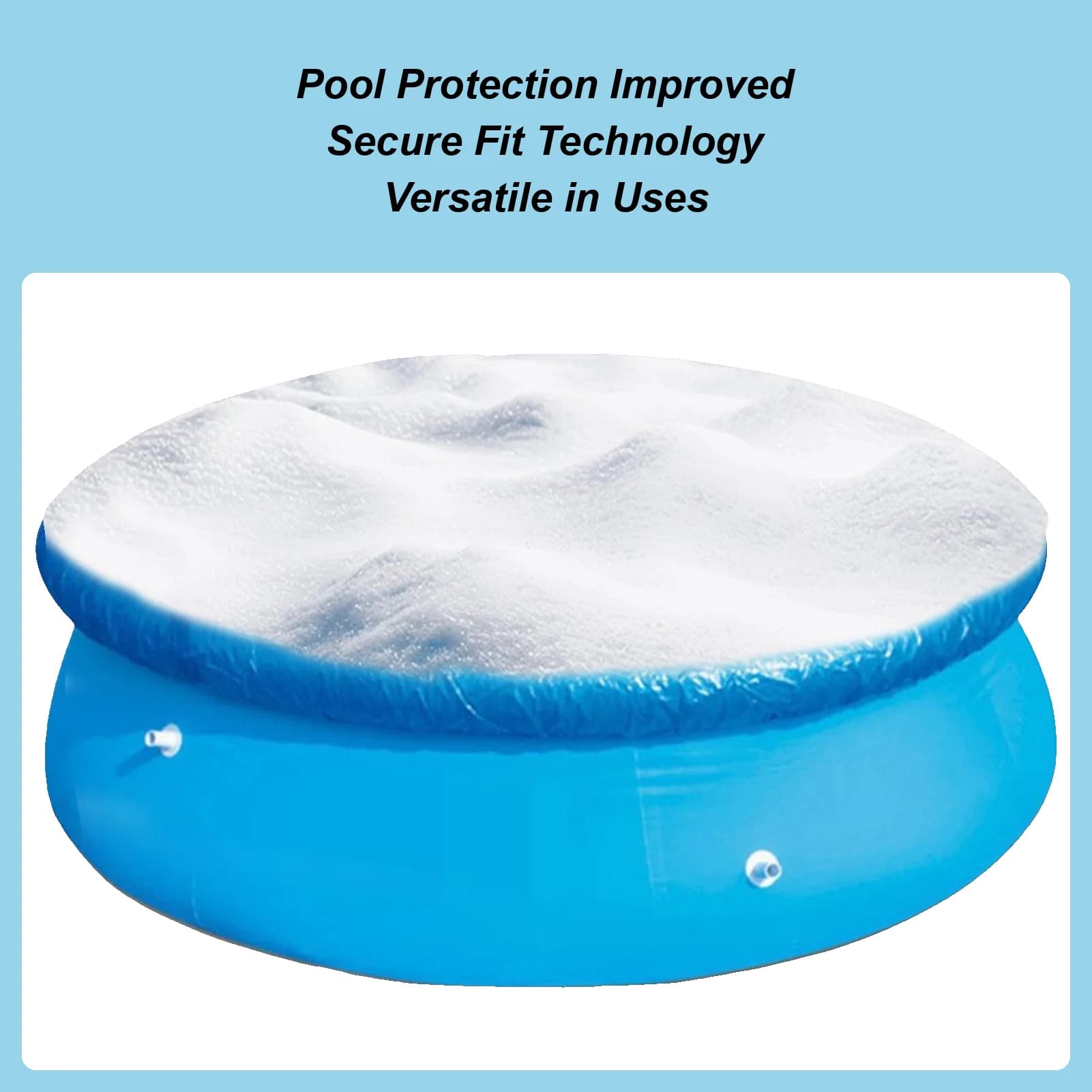 Copertura per piscina Copertura gonfiabile per piscina Protezione Coperta di fissaggio del calore Protezione facile da montare Coperta di sicurezza antipolvere per vasca idromassaggio