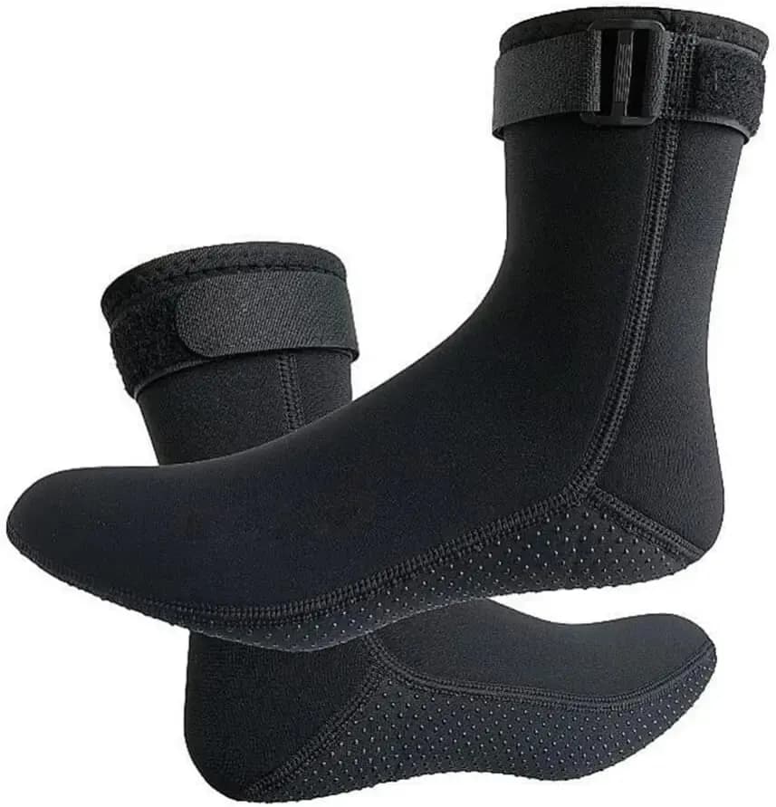 1 pair of water socks in Neoprene 3mm, sand-proof beach volley socks water shoes diving boots for outdoor water sports