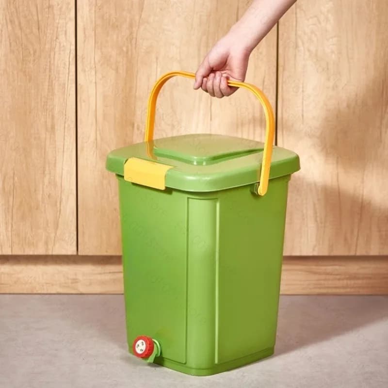 Bokashi Compost Bucket Kitchen Waste Fermenter Indoor Composting Bin