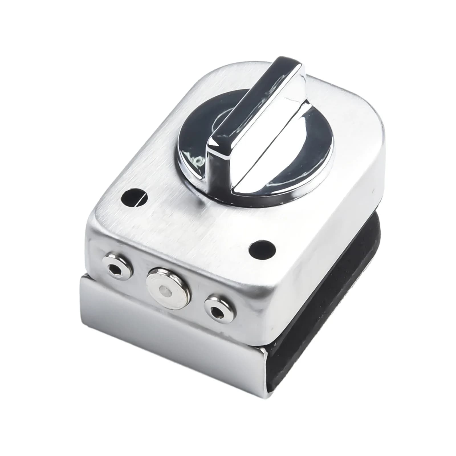 1set serratura per porta in vetro serrature a catena per porte scorrevoli serratura a terra senza perforazione per armadietto per finestre Hardware per la casa dell'hotel