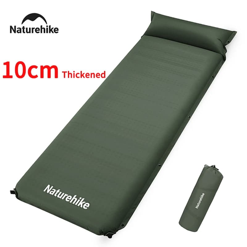 Naturehike 2025 Nuovo materasso ad aria da campeggio 10 cm addensare splicabile doppio letto ad aria pieghevole materasso gonfiabile per escursionismo