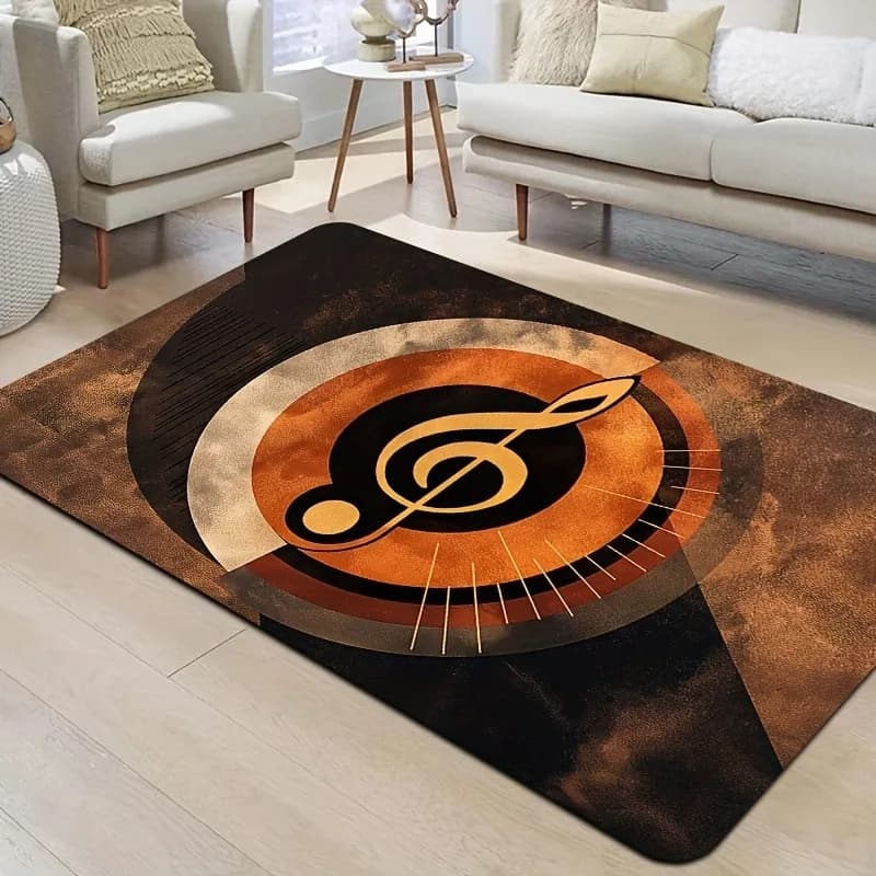 1PC Nota musicale Arti Modello Tappetini per porte Tappeti da cucina Antiscivolo Pop design Camera da letto Tappeto Tappetino da bagno Tappeto per la casa Lavanderia Decor