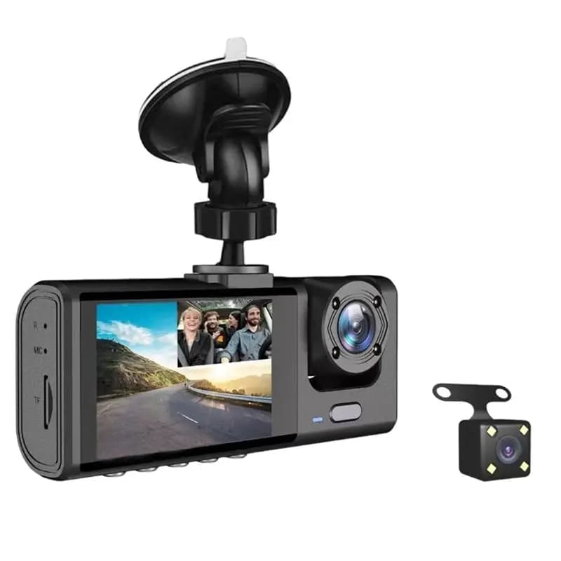 ABGI-3 DVR Camera for 3 Channels Cars with WIFI and APP, Dash Cam 1080P for Cars with Double Lens and Camera Rear, Car Accessories