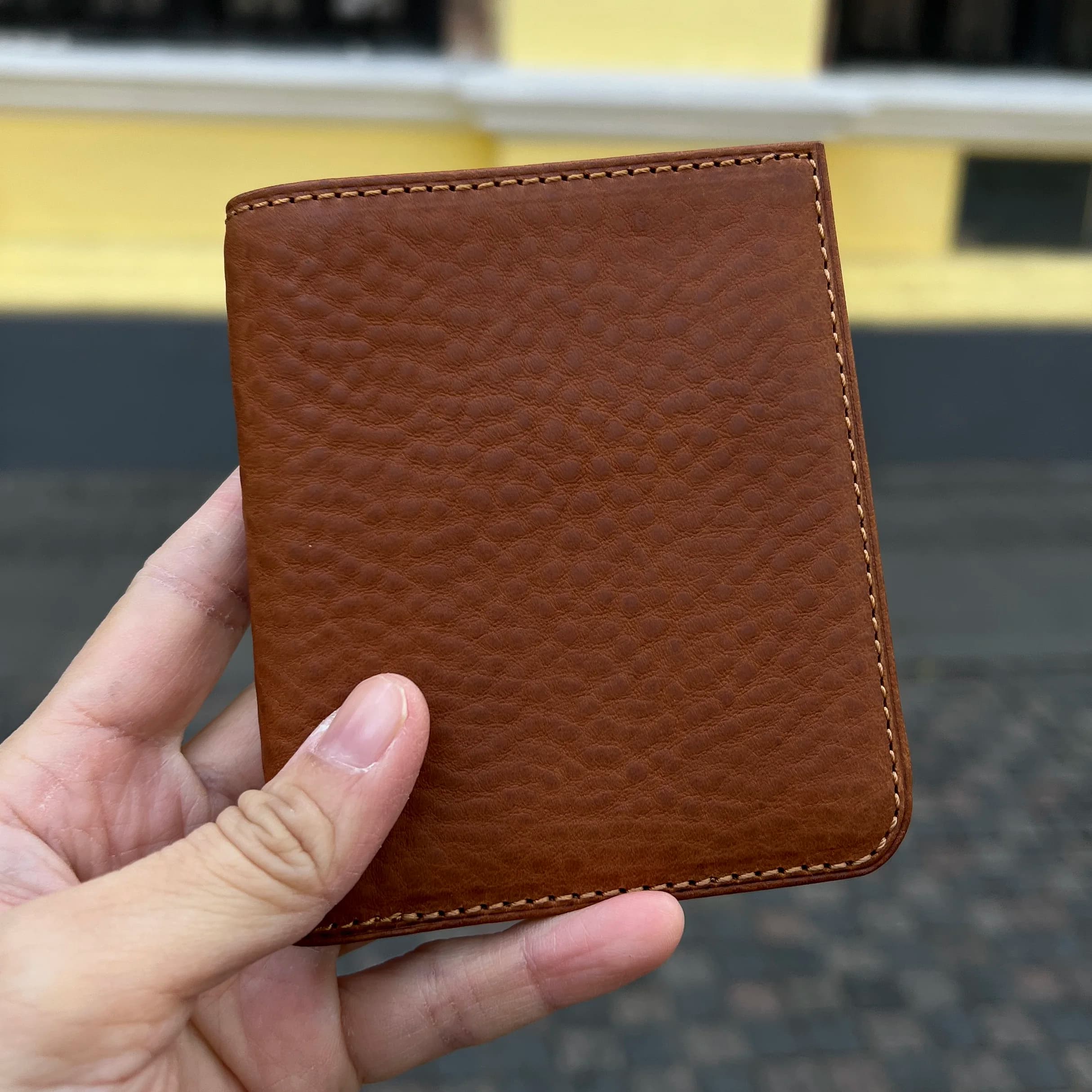 Hiram Beron nome personalizzato gratuito portafogli in pelle da uomo borsa da uomo porta carte di credito RFID blocco portafoglio regalo per dropship di festa