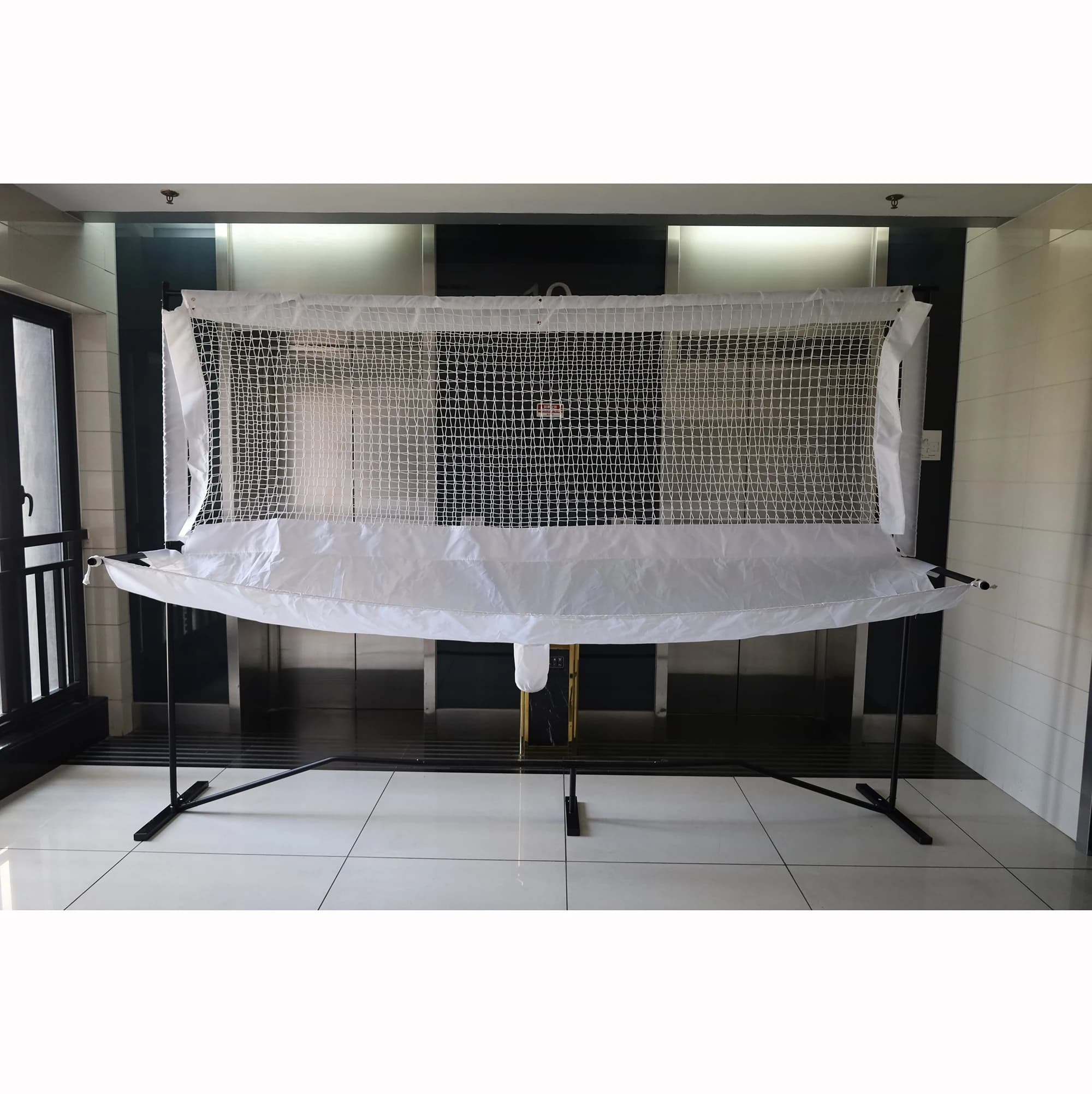 Macchina per l'allenamento di palline da tennis e baseball 2 in 1 e combinazione di reti, sistema di riciclaggio di palline