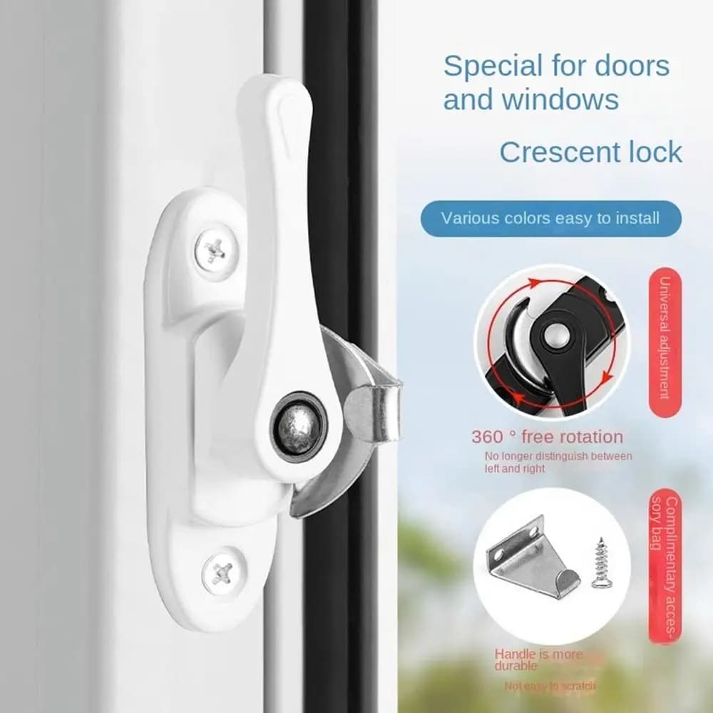 Aluminum Alloy Window Lock Door Lock Window Sash Lock Used On Vertical Horizontal Sliding Windows Security Lock