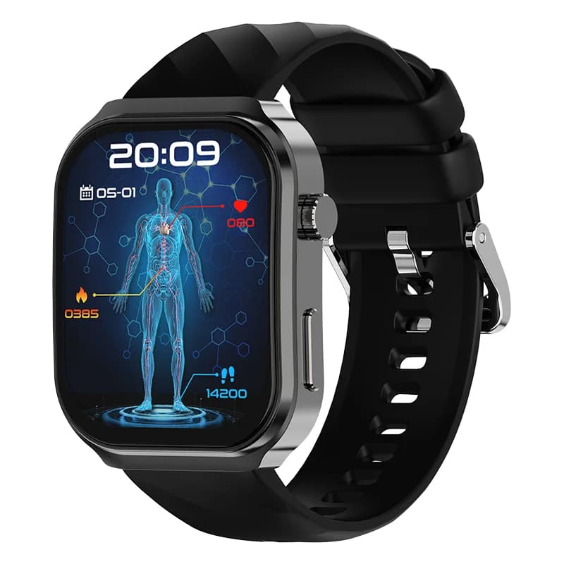 Smartwatch U13 con Schermo IPS Curvo 3D da 2,2 Pollici, Chiamate BT, Monitoraggio Pressione Sanguigna e Frequenza Cardiaca 24/7, Allenamento Respiratorio