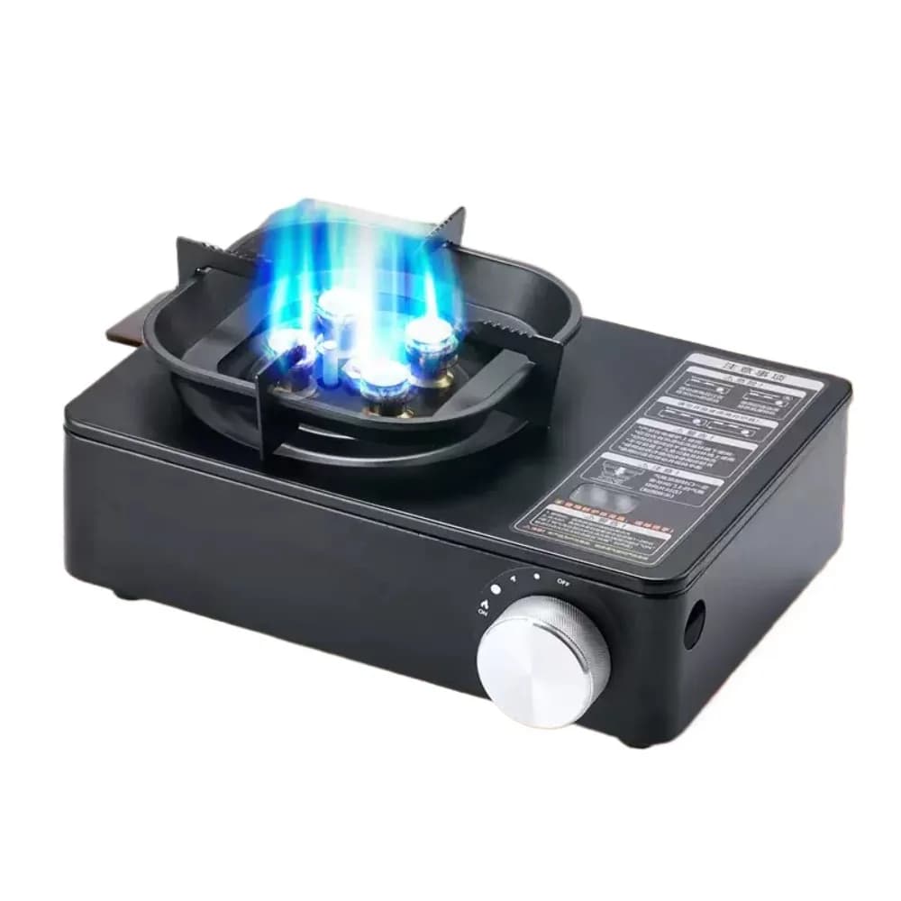 5800W High Firepower Portable Cassette Gas Stove Outdoor Camping Burner For Picnic Hiking Trekking