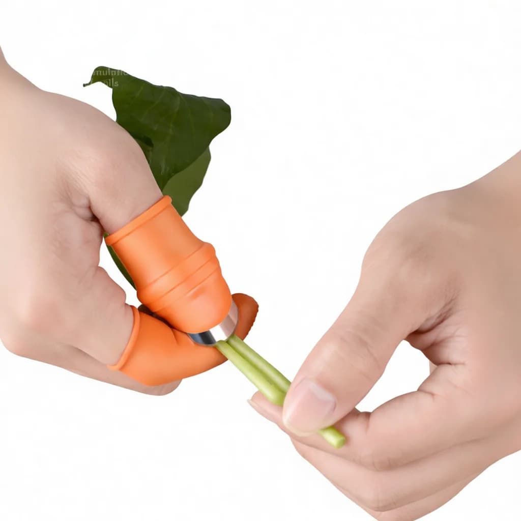 Kitchen Vegetable Thumb Knife Fruit Picker Gardening Finger Cutter Protector Agricultural Tool Harvest Accessory