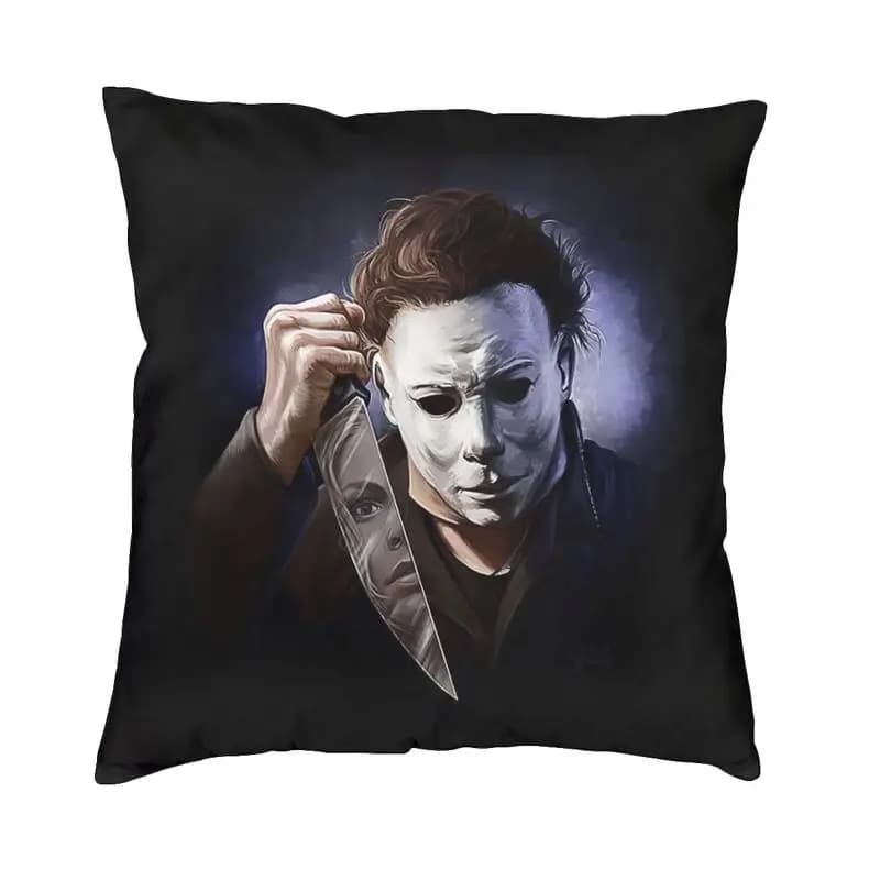 Halloween horror film Michael Myers Cushion Lining Sofa House Decorations Square Pillow Sheet 40x40 cm