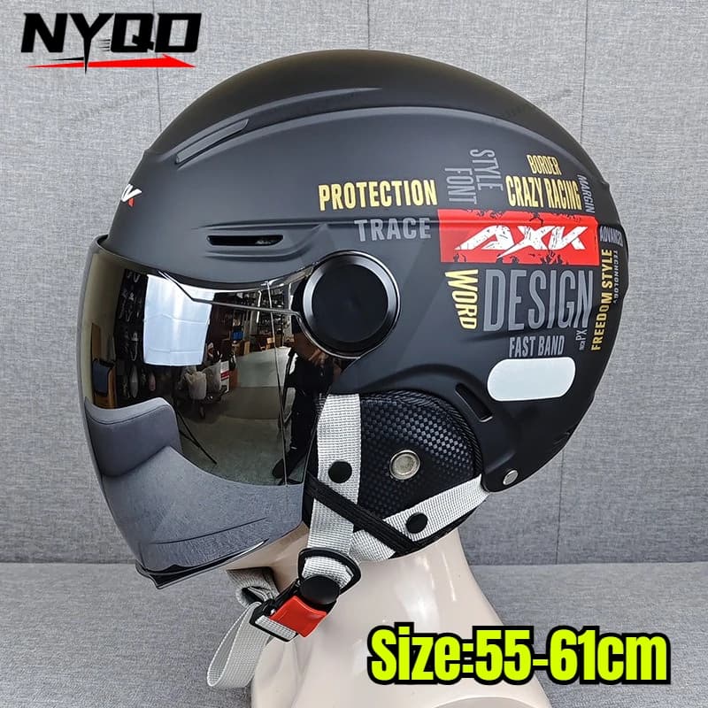 Extra Large Electric Vehicle Helmet Special Painted Ear Protection Mid summer helmet Large head circumference