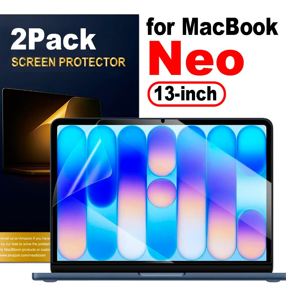 Pellicola Protettiva Morbida Anti-Graffio per MacBook Neo, Protezione Schermo in PET per MacBook Neo 13 Pollici A18 Pro 2026