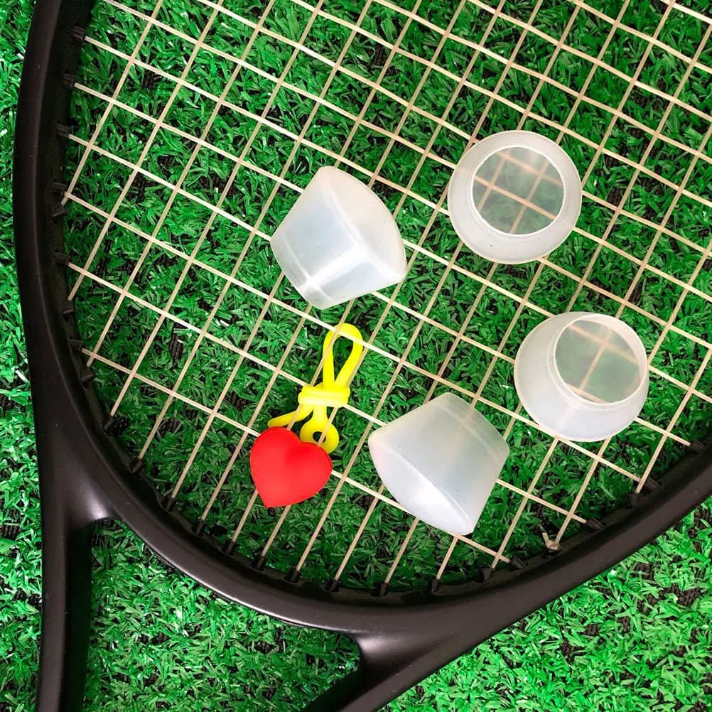Copertura Terminale per Racchetta da Tennis in Silicone, Antiscivolo, Assorbimento degli Urti, Comoda per Gioco Prolungato, Accessorio per Racchetta