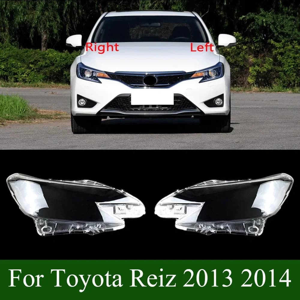 For Toyota Reiz 2013 2014 Front Headlamp Transparent Cover Lampshade Lamp Shell Masks Headlight Shade Lens Plexiglass