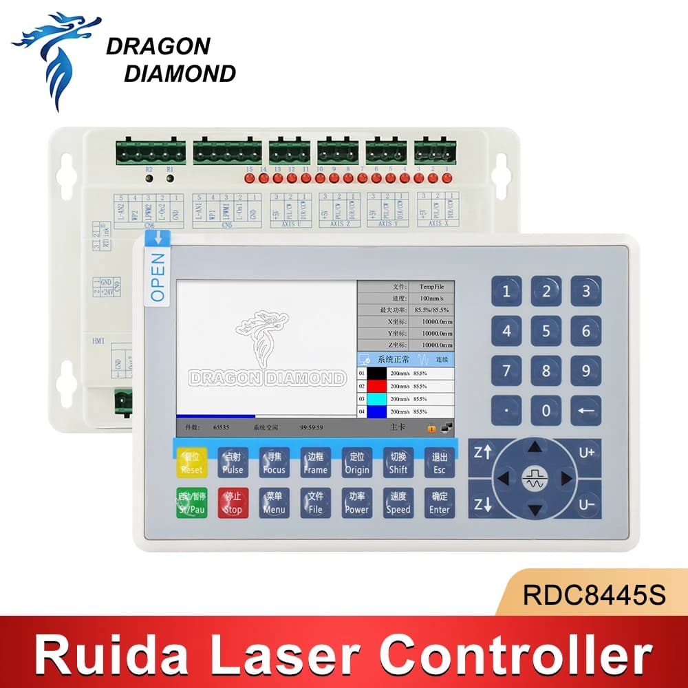 Set standard Ruida RDC8445S(EC) Sistema di controllo laser CO2 per aggiornamento macchina da taglio per incisione laser CO2 RDC6445G RDC6445S