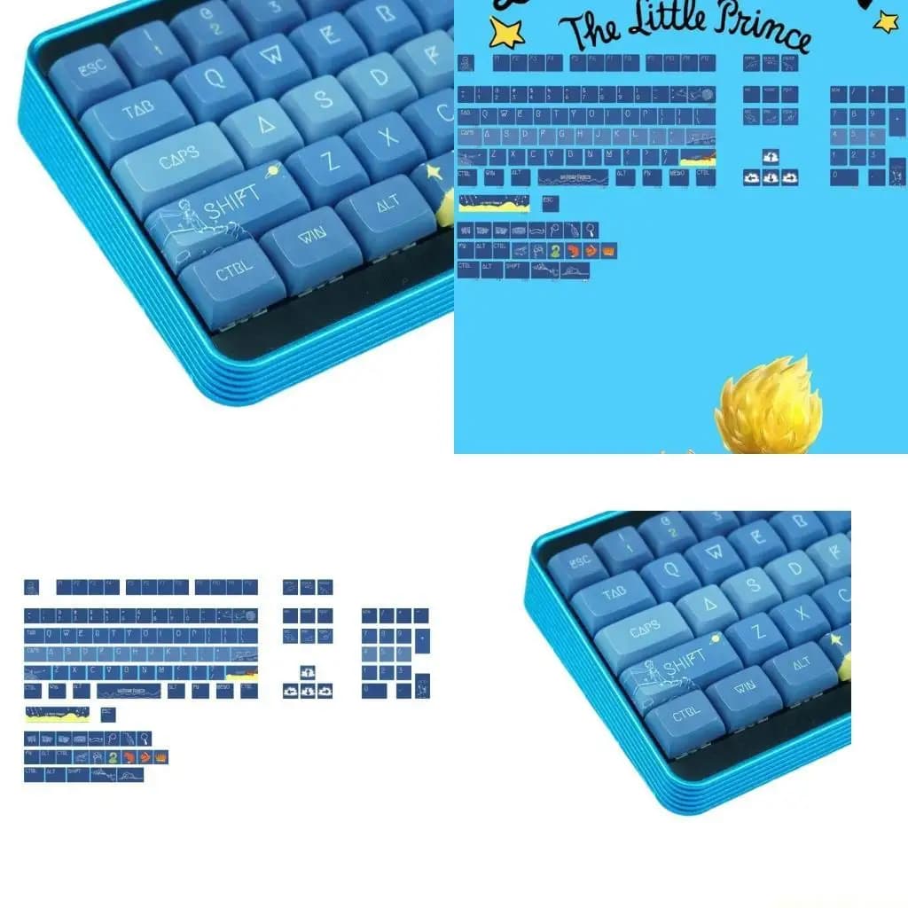 Keyboards with XDA profile sublimation of 128-key PBT colors