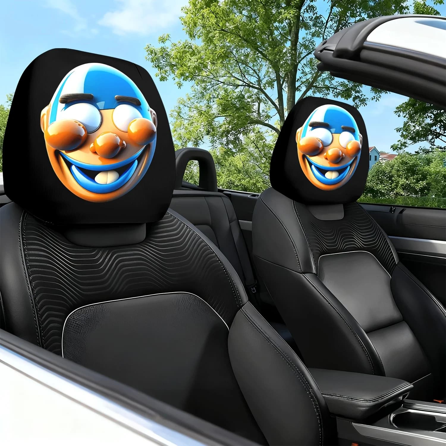 Cuscini e poggiatesta per auto stampati con personaggi dei cartoni animati classici e design simpatici - Perfetti per la decorazione degli interni dell'auto