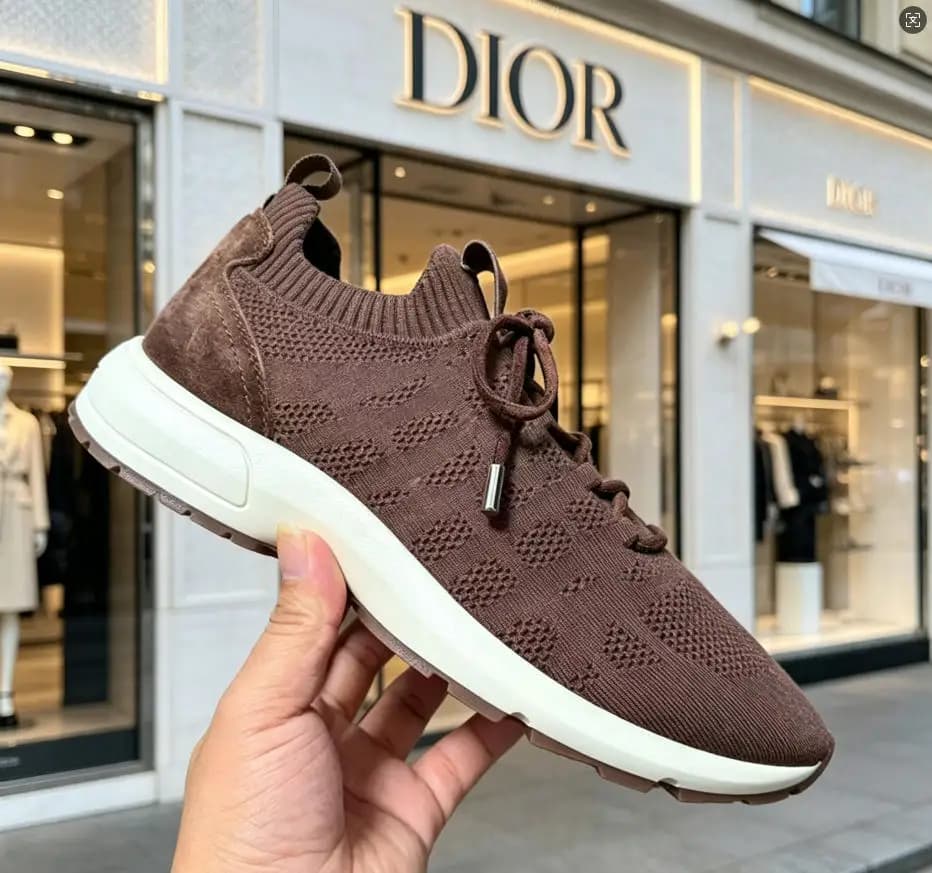 Sneakers da Uomo B80 Lounge in Lana Lavorata a Maglia, Traspiranti, Slip-On, Casual, Moda 2026, Comode e Leggere per Corsa e Camminata