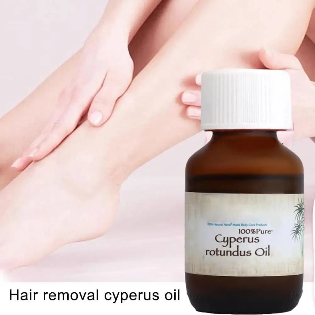 60ml Cyperus Rotundus Olio per la cura della depilazione Corpo Idratante Nutriente Capelli Cyperus Rotundus Olio vegetale per la rimozione Olio per la cura