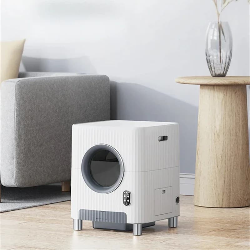 Lettiera intelligente per gatti, toilette per gatti completamente chiusa con sportello a induzione, APP con telecamera, completamente automatica, deodorizzazione di grandi dimensioni, nuova