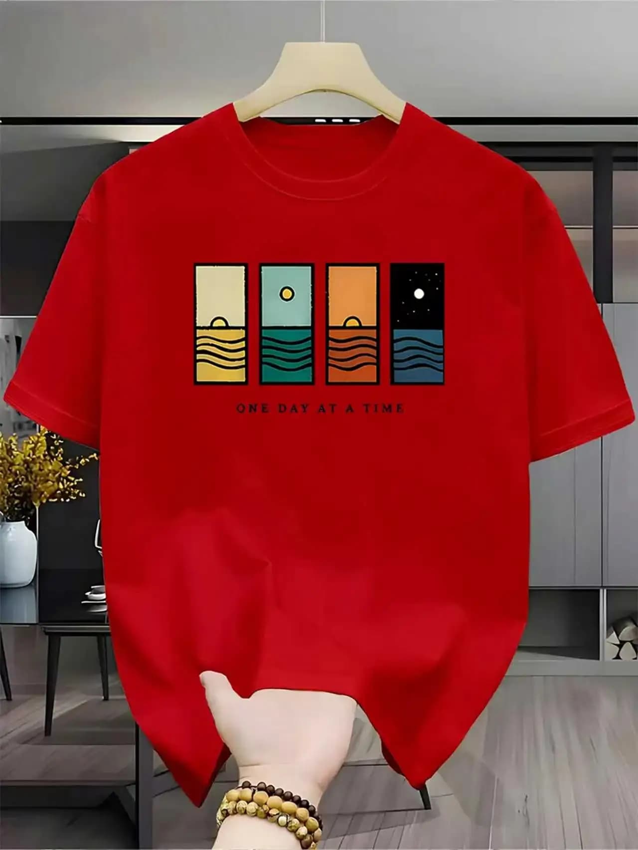 T-shirt Sportiva Estiva da Uomo 2026 Comoda Casual con Logo Stampato e Collo Tondo a Maniche Corte