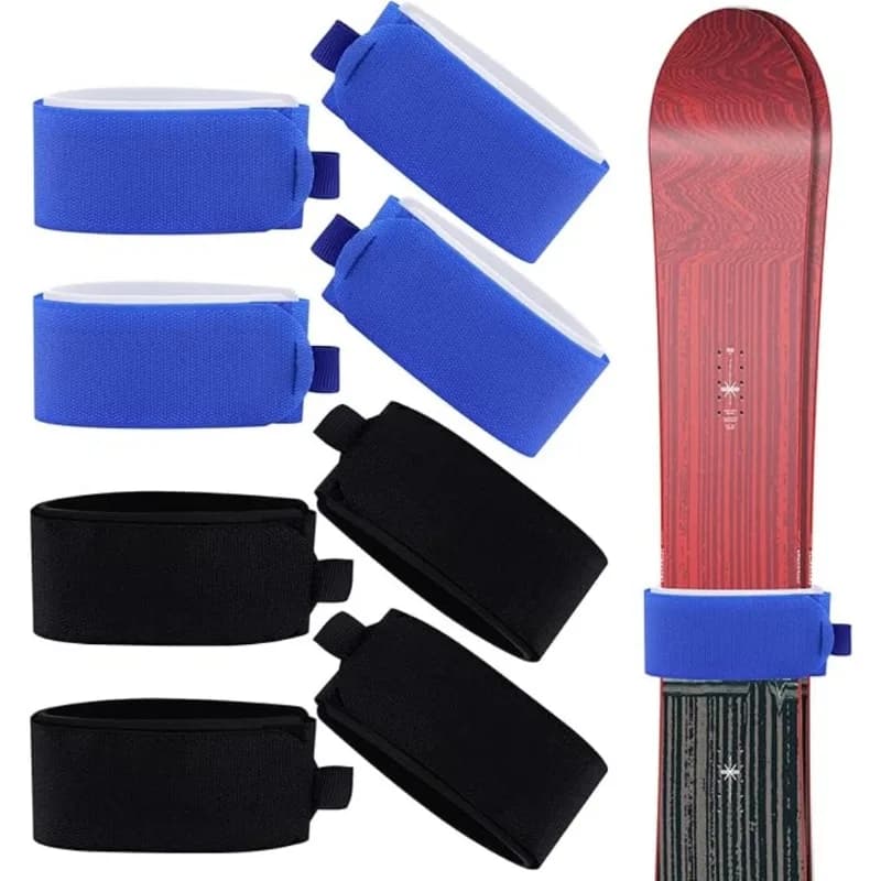 ski acAdjustable Snowboard Nylon Strap Ski Wraps Straps Snowboard Fasteners Accessories Protective Pads Snowboard Binding Straps