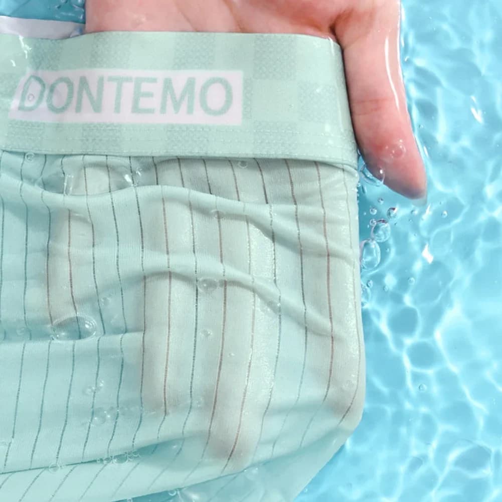 Summer Men Lingerie Ice Silk Sheer Sexy Boxer Underwear U Convex Pouch Panties Boxers Shorts Quick-drying