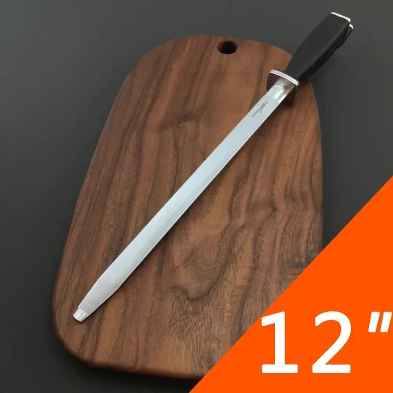 8/10/12 inch professional ceramic kitchen knives carbon steel sharpening steel to sharpen the march