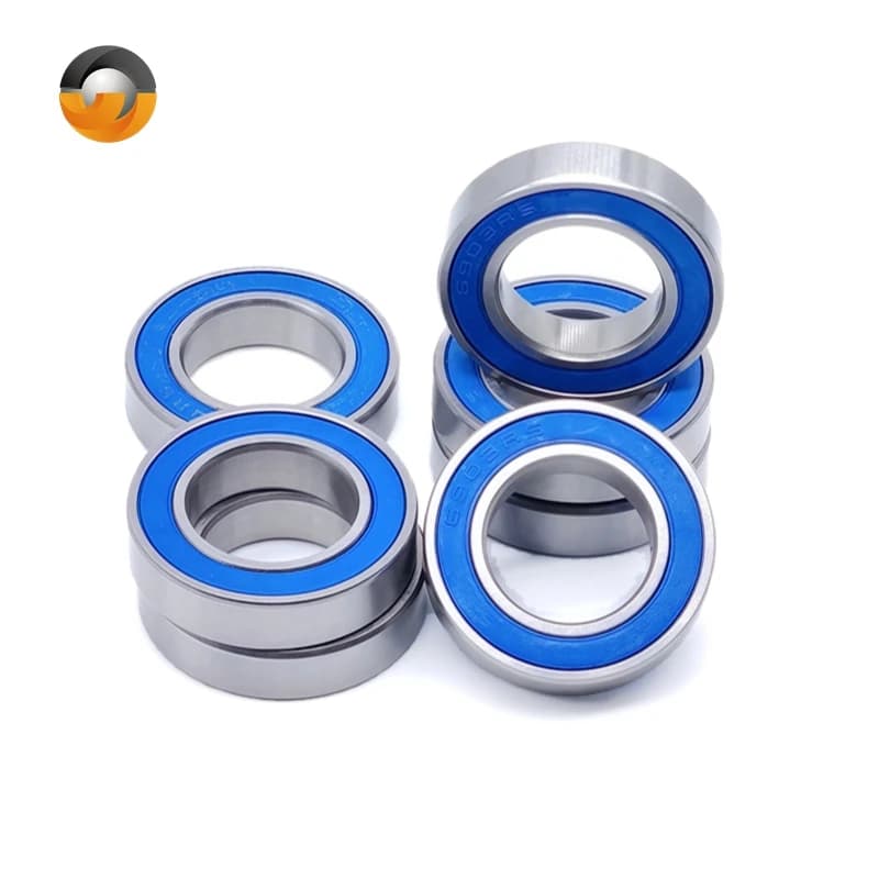 4PCS 6903RS Cuscinetto 17x30x7mm ABEC-7 6903 2RS Mozzo bicicletta Mozzi anteriori posteriori Ruota 17 30 7 Cuscinetti a sfere Blu sigillato