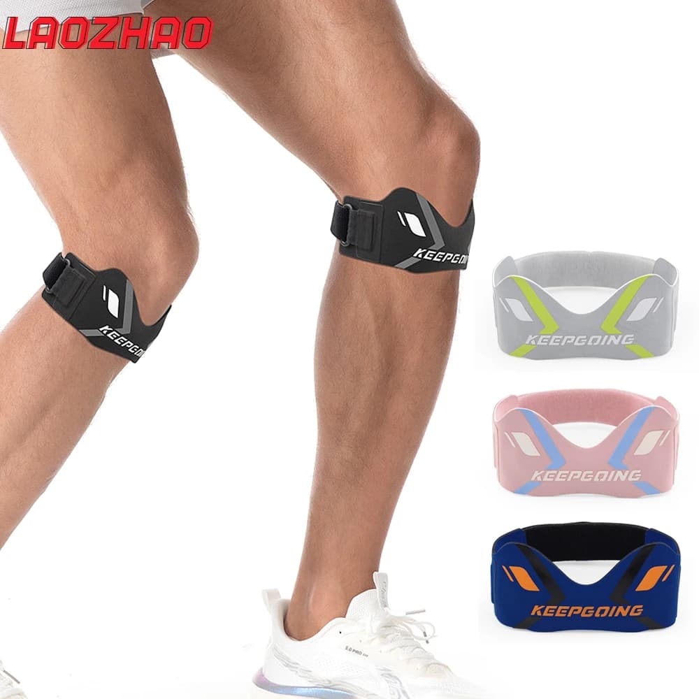 1 cinghia di supporto per tendine rotuleo, ginocchiera stabilizzatrice per fascia rotula antiscivolo regolabile per ginocchia, basket, squat