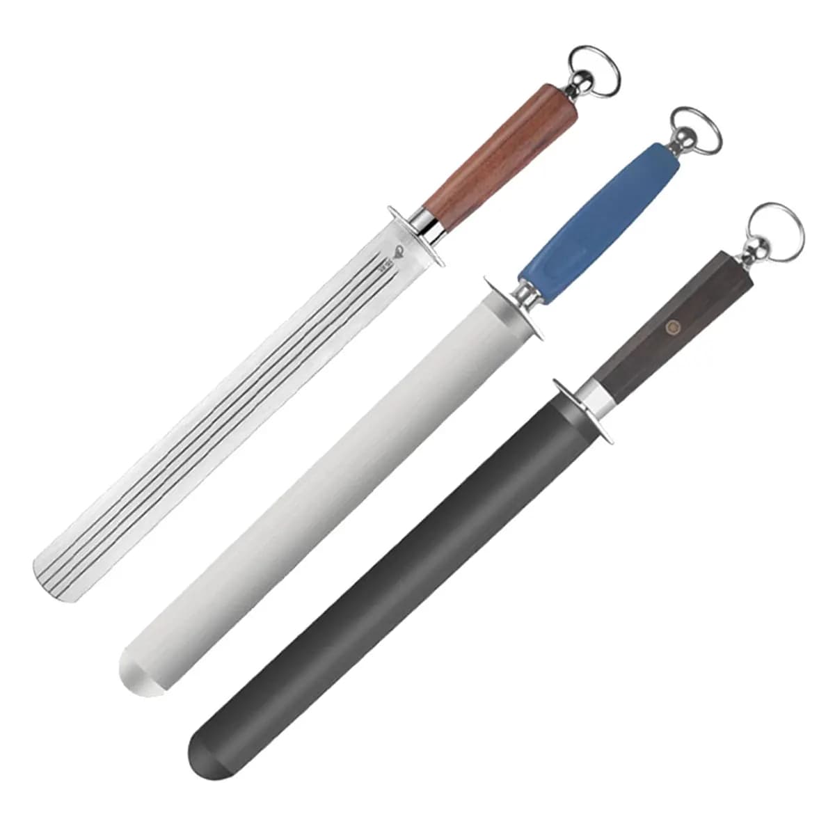 Asta per affilare coltelli professionale in acciaio per affilare coltelli al tungsteno per coltelli da cucina da chef Strumento per affilare lame durevole e di lunga durata