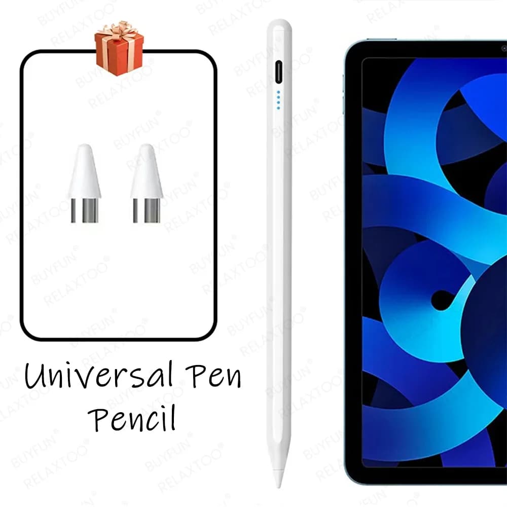 Penna stilo universale per Android IOS, penna capacitiva per touchscreen, per iPad, Apple Pencil, penna da disegno, Huawei, Xiaomi, penna touch per telefono