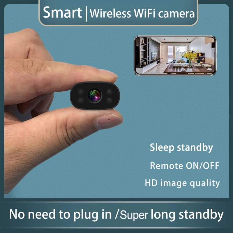 Mini Wireless WiFi Remote Monitor Camera Home security IP Camera Smart Sleep standby, Remote wake-up, durata della batteria Super lunga